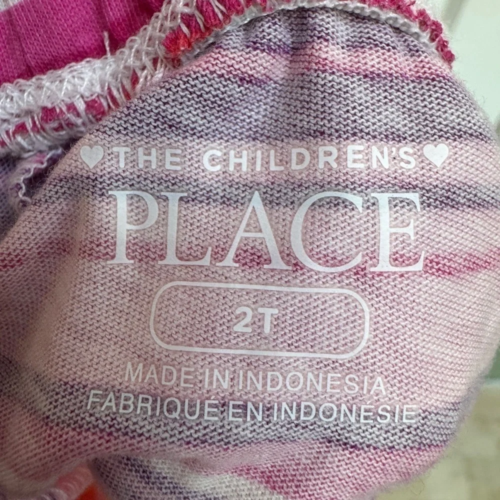 NWOT The Children's Place 2T Pink and Yellow Striped Soft Shorts